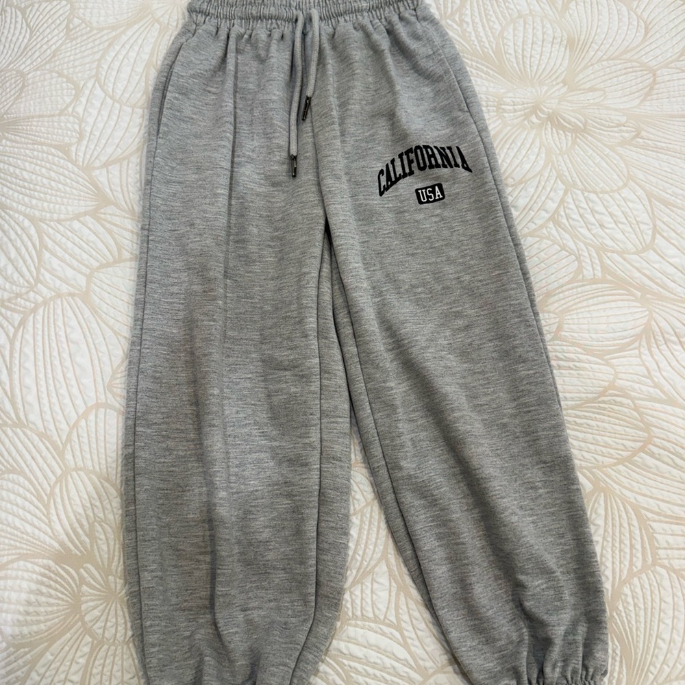 Gray Kids Sweatpants